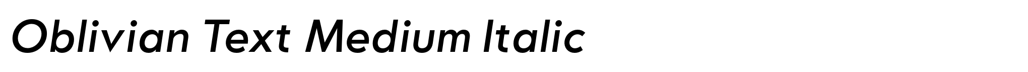 Oblivian Text Medium Italic image